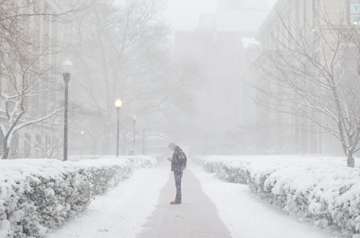 When you’re walking to class but then you realize it’s a snow day. (New York)